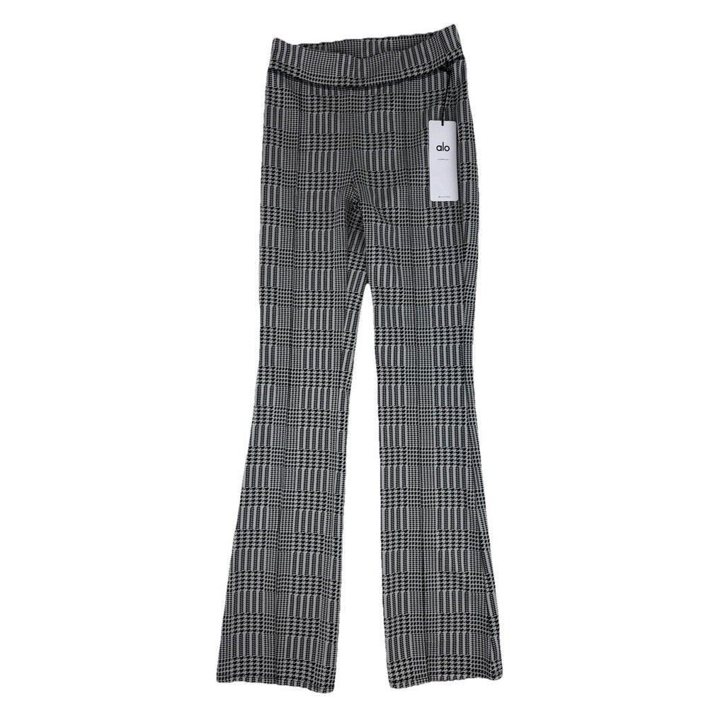 ALO Yoga Jacquard High Waist Glen Plaid Flutter Legging Women's Large NWT‎ NEW